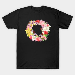 wreath of summer beautiful flowers T-Shirt